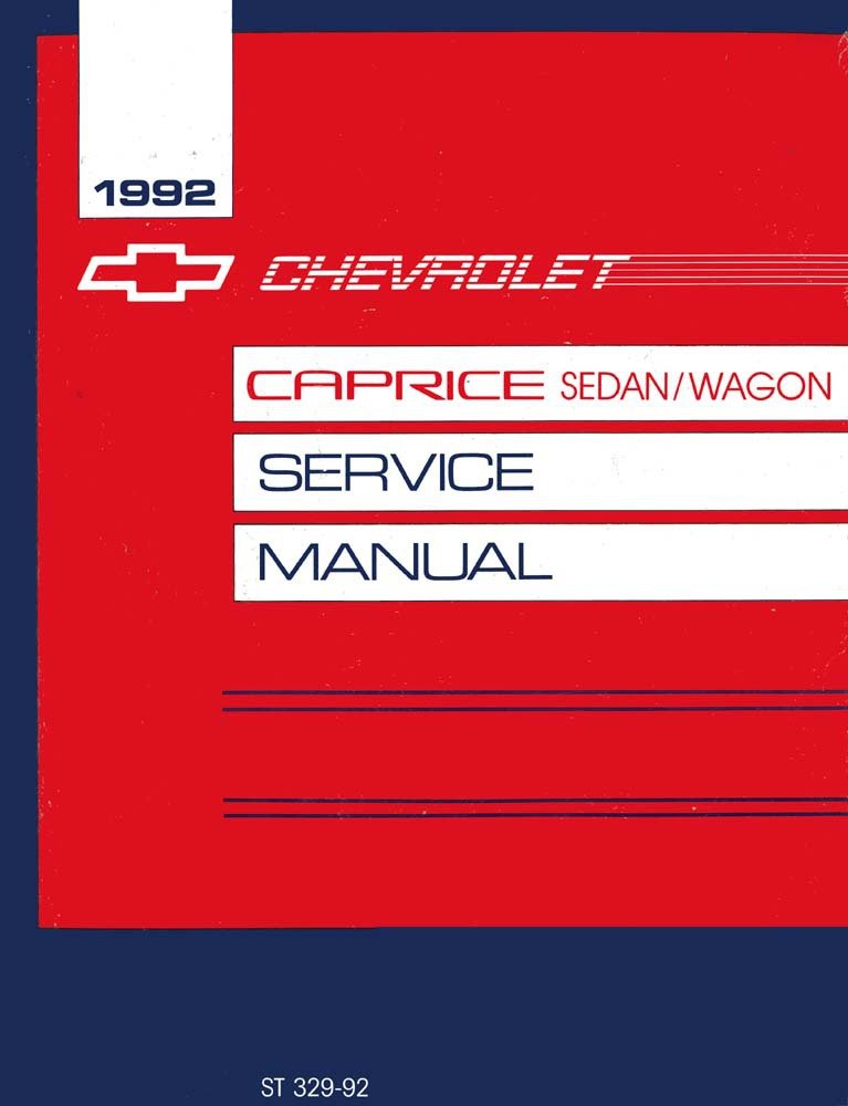 bishko automotive literature 1992 Caprice & Classic Shop Service Repair Manual Book Engine Electrical