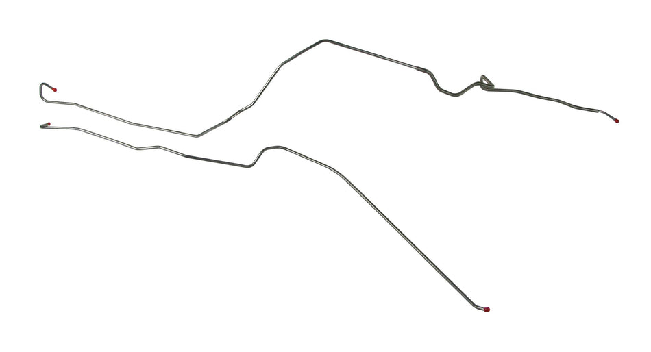 The Right Stuff FGL7801S Front to Rear Fuel Line, 2 Piece (Stainless)