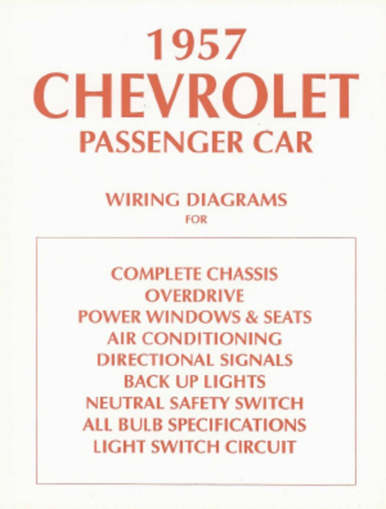bishko automotive literature 1957 Chevrolet Electrical Wiring Diagrams Schematics Repair Mechanic OEM Book