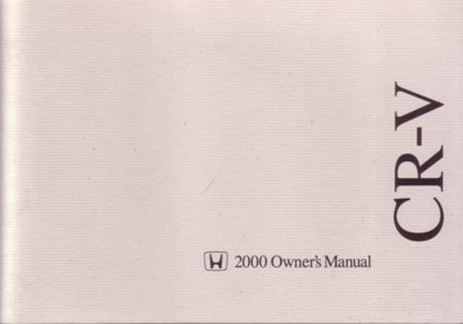 bishko automotive literature 2000 Honda Cr-V Owners Manual User Guide Reference Operator Book Fuses Fluids