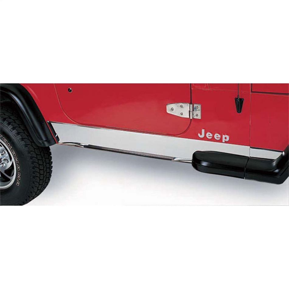 Rugged Ridge | Rocker Panel Cover, Stainless Steel | 11145.02 | Fits 1997-2006 Jeep Wrangler TJ