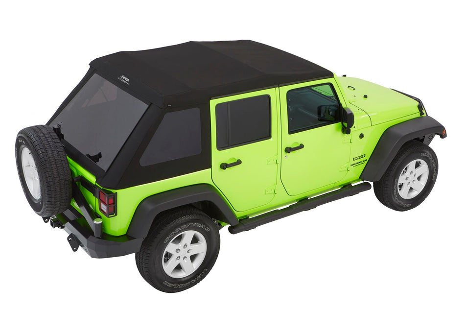 Jeepu00ae Trektop Glide - '07-18 Wrangler JK 4-Door (Black Twill)