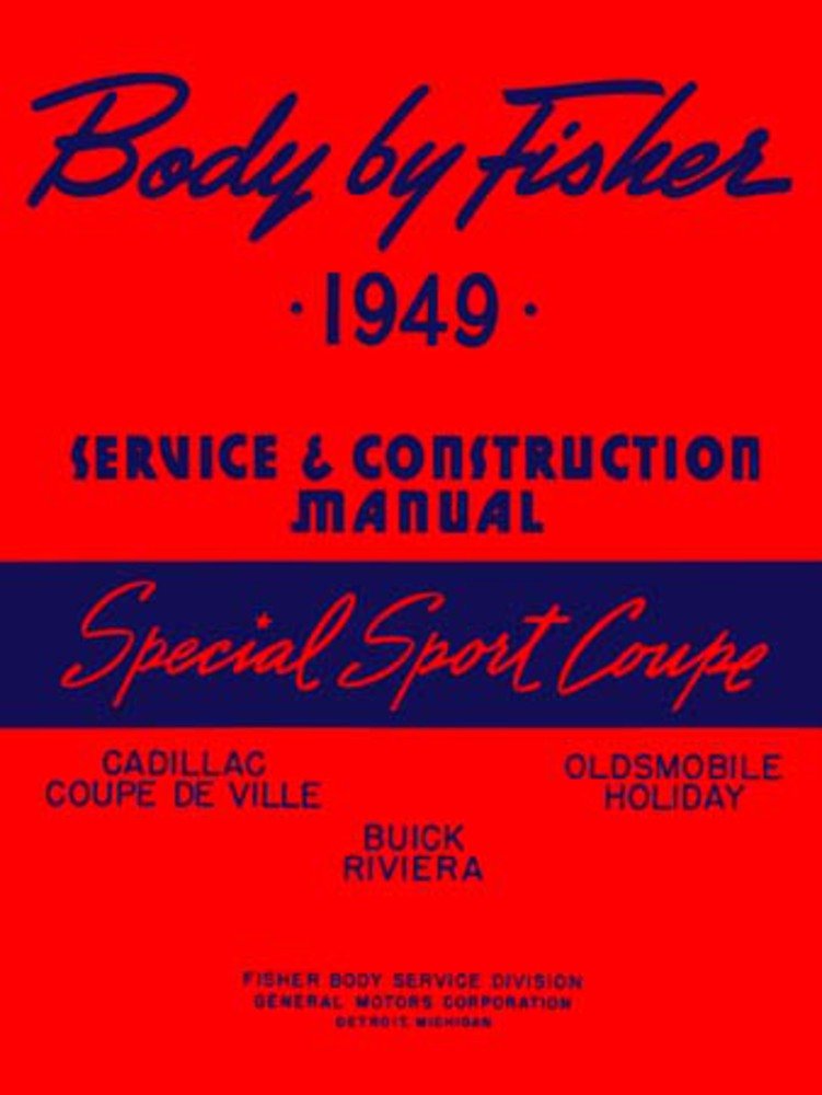 bishko automotive literature 1949 Riveria Deville Holiday Shop Service Repair Manual Book Engine Electrical