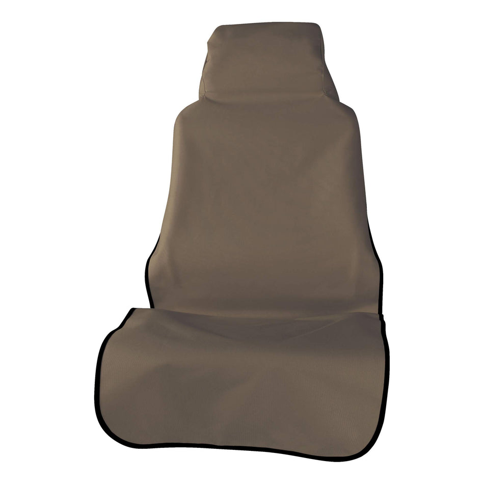 ARIES 3142-18 Seat Defender 58-Inch x 23-Inch Brown Waterproof Universal Bucket Car Seat Cover Protector