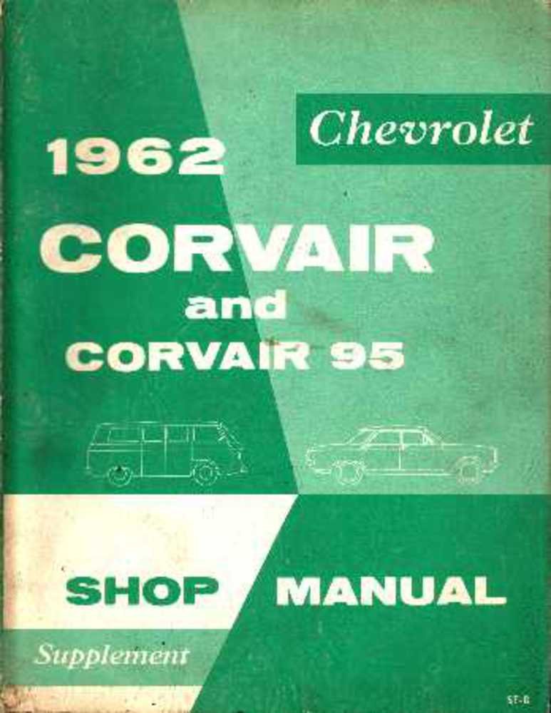 bishko automotive literature 1962 Chevrolet Corvair Shop Service Repair Manual Book Engine Electrical OEM