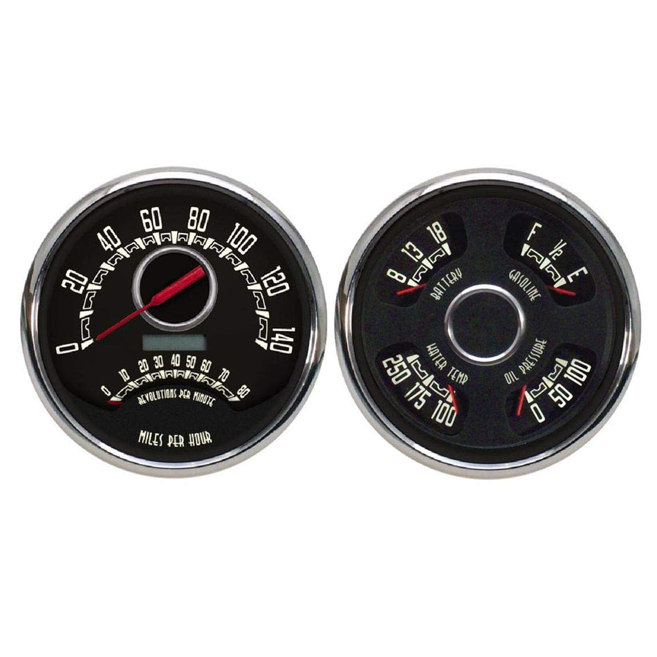 NEW VINTAGE USA Black Face Woodward Analog Gauge Kit P/N 37215-01