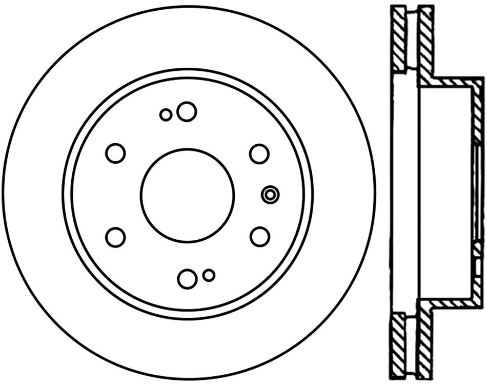 Centric Parts, Inc. - C-Tek Stndrd Brake Rotor (121-66057)