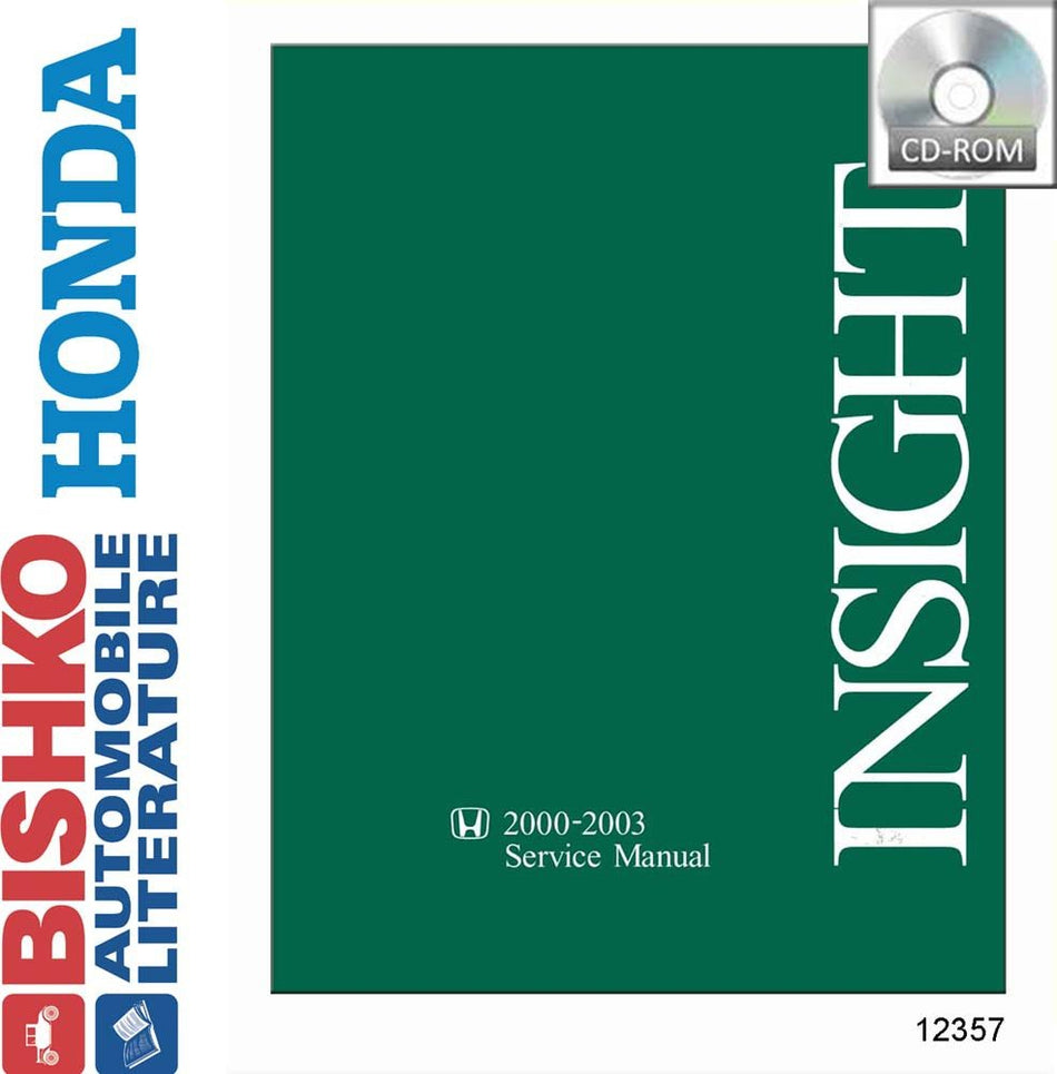 bishko automotive literature - Shop Service Repair Manual CD Engine OEM for The 2000 2001 2002 2003 Honda Insight