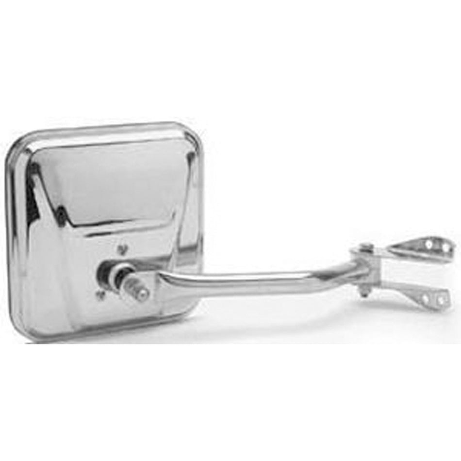 GetAllParts New Passenger Side Right Mount Manual Door Mirror Assembly Chrome RPS176