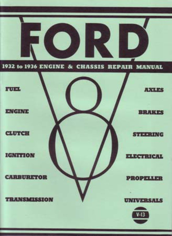 bishko automotive literature 1932-1936 Ford V-8 Shop Service Repair Manual Book Engine Drivetrain Wiring