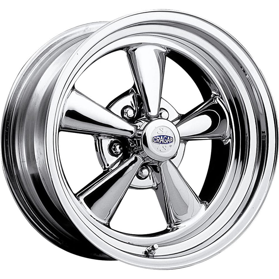 15X7 Cragar 61 S/S Chrome Wheel Rim +03 5X4.00 Qty 1