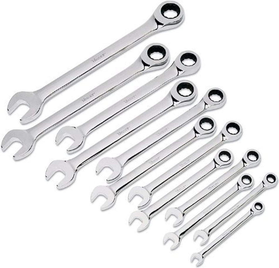 Titan 17355 12-Piece 12-Point 72-Tooth Metric Ratcheting Combination Wrench Set