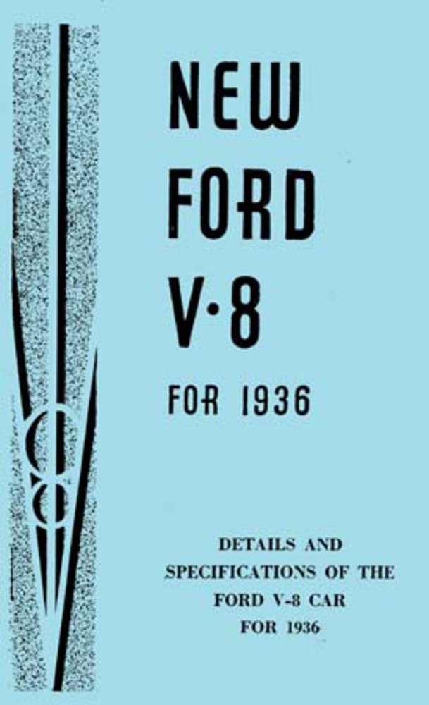 bishko automotive literature 1936 Ford V-8 V8 Car Specification Manual