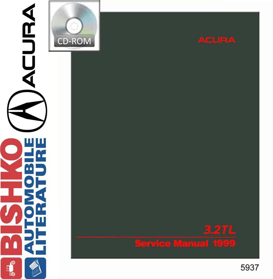 bishko automotive literature 1999 Acura 3.2Tl Shop Service Repair Manual CD Engine Drivetrain Wiring