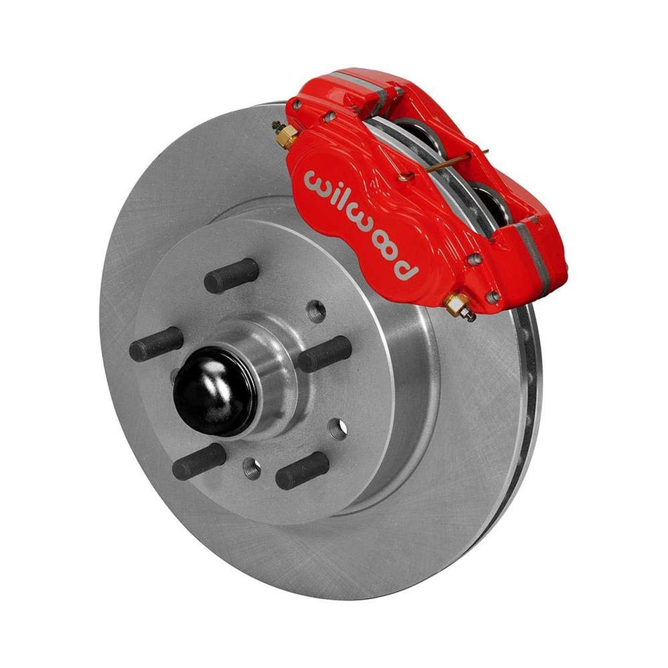 Wilwood Forged Dynalite Pro Front Kit 11.00in One Piece HP Hub and Rotor - Red