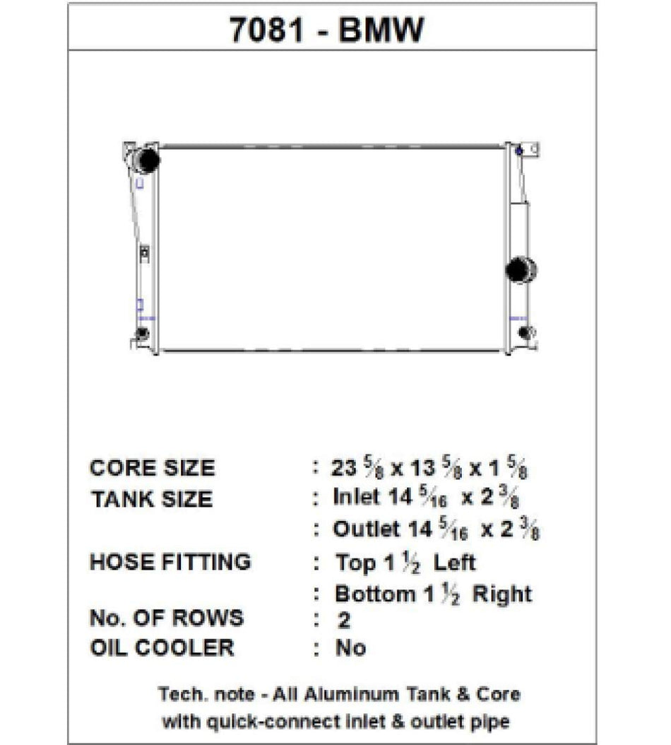 CSF Radiators 7081
