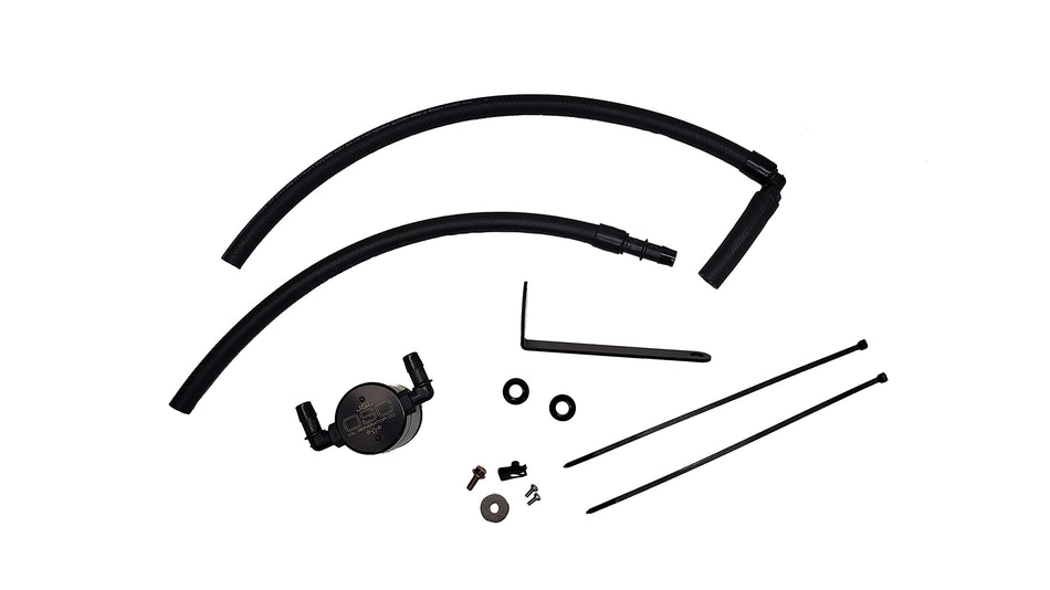 J&L Oil Separator Co. Oil Catch Can 3117P-B Compatible for 2022-2023 Subaru BRZ and 2022-2023 Toyota GR86 (Black)