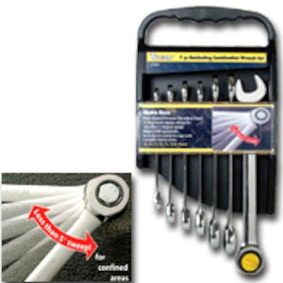 Please see replacement item# 32264. Titan Ratcheting Combo Wrenches - 7-Pc. SAE Set