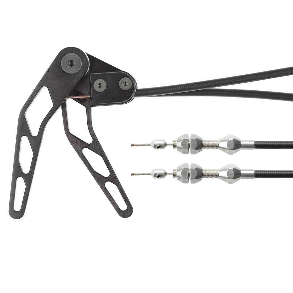 Lokar XCHT-1300U Combination Hood/Trunk Release with Black Housing