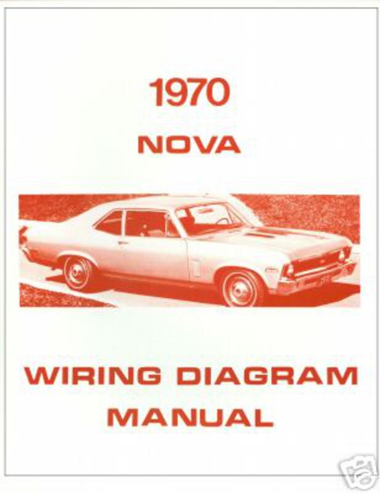 bishko automotive literature 1970 Chevrolet Chevy ll Nova Electrical Wiring Diagrams Schematics Mechanic Book