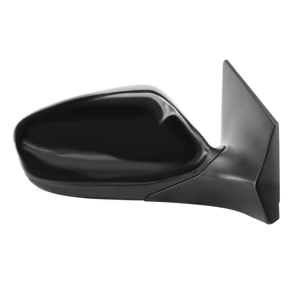 Fit System Passenger Side Mirror for Hyundai Elantra Sedan, USA Built, Black PTM, w/o Turn Signal, Foldaway, Heated Power