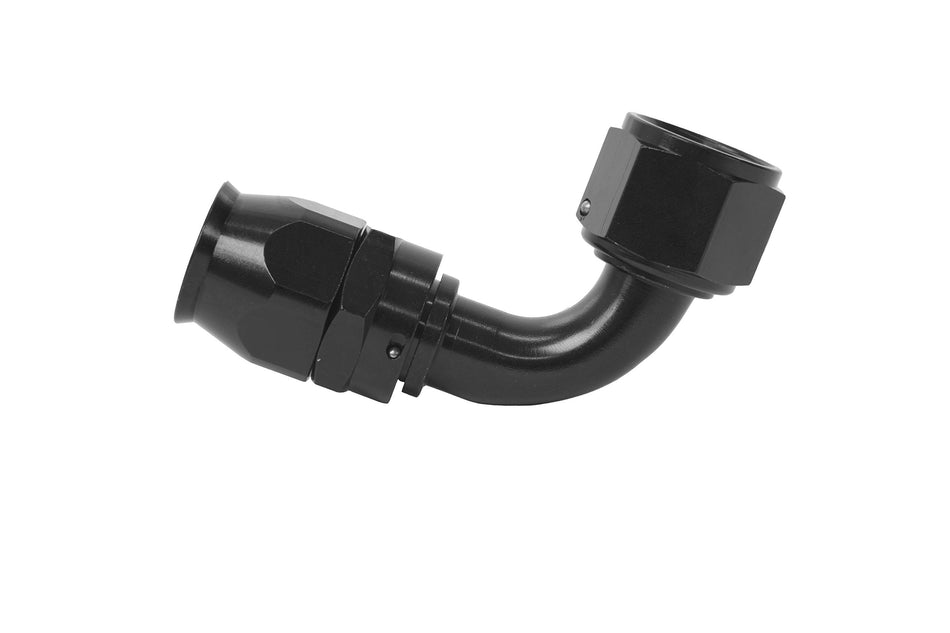 Aeromotive 15361 Black Anodized Hose End for PTFE Coated Fuel Line, AN-12, 90������