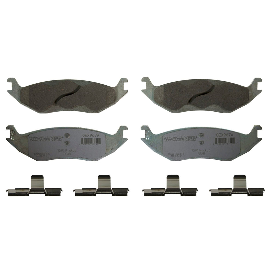 Wagner Brake OEX OEX967A Disc Brake Pad Set Premium Ceramic