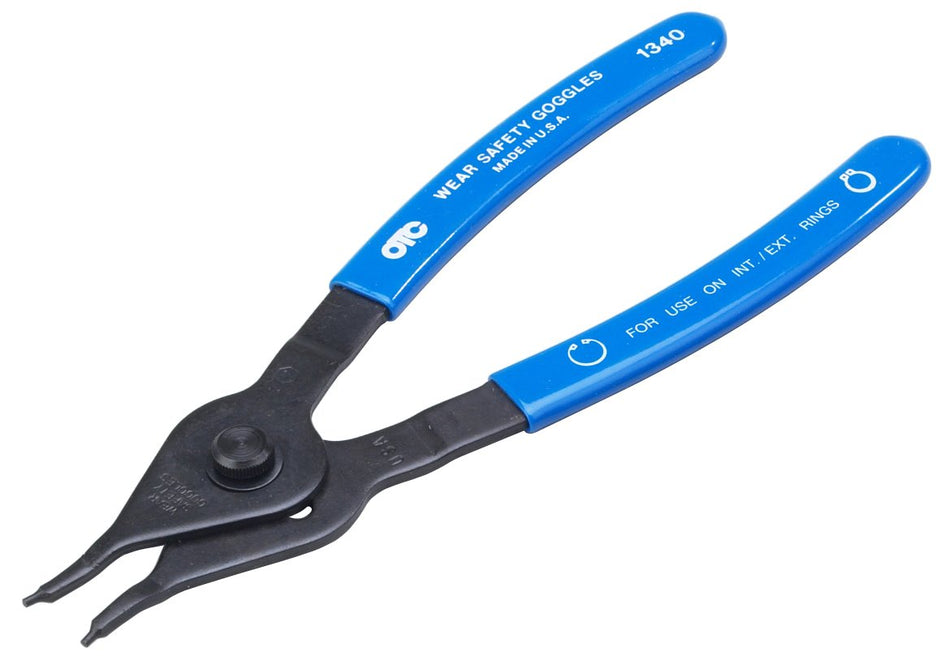 OTC 1340 Convertible Snap Ring/Retaining Ring Pliers - .070 Dia. Straight Tip - Internal/External