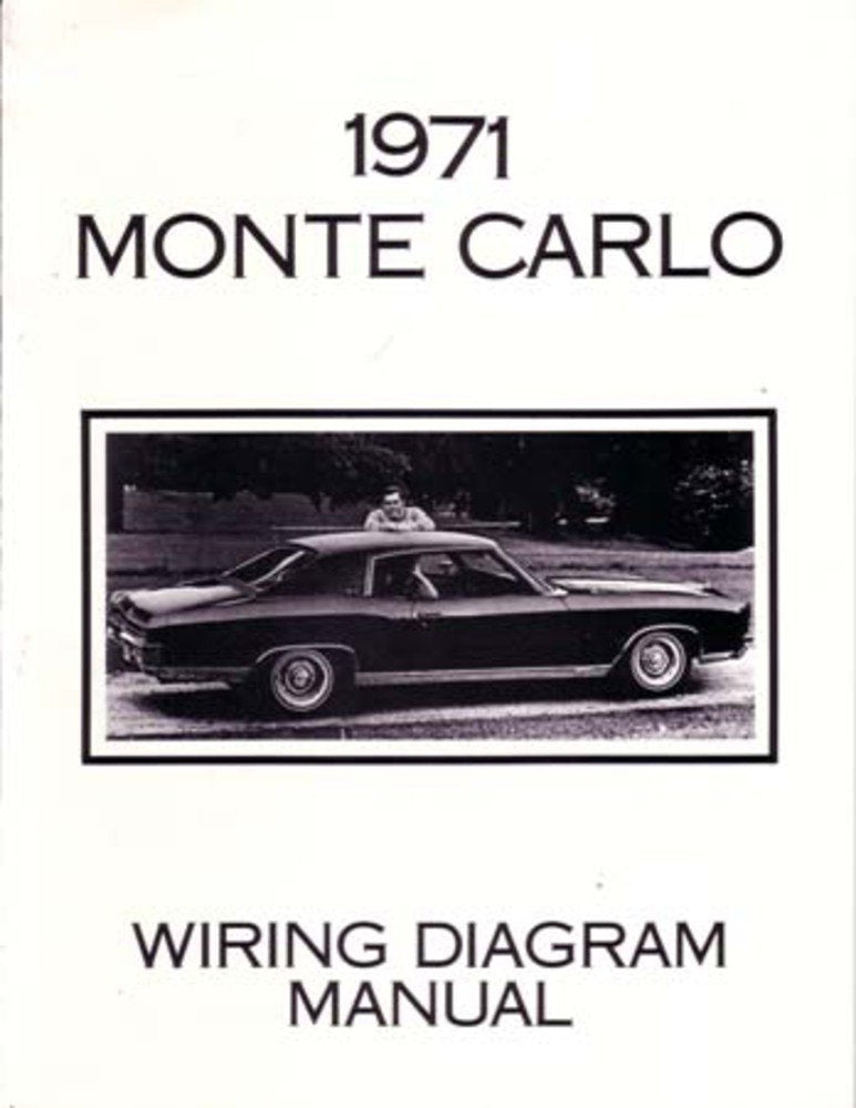 bishko automotive literature 1971 Chevrolet Monte Carlo Electrical Wiring Diagrams Schematics Mechanic Book