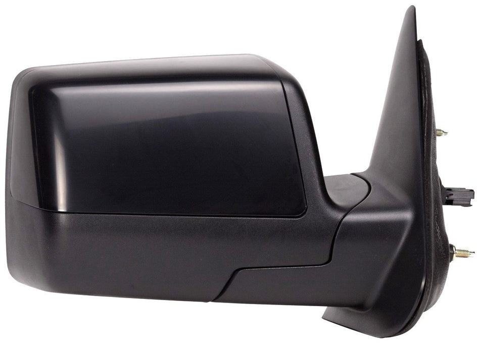 Fit System Passenger Side Mirror for Ford Ranger, Textured Black, w/PTM Cover, Foldaway, Power