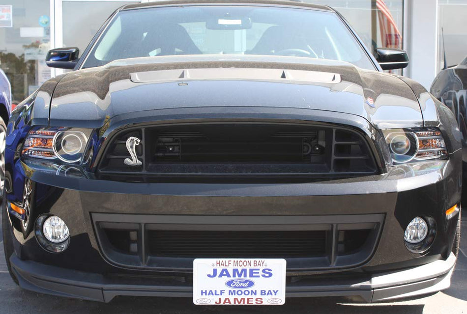 STO N SHO Front License Plate Bracket Compatible with 2013-2014 Ford Mustang Shelby GT500 with second chin splitter (SNS6a)
