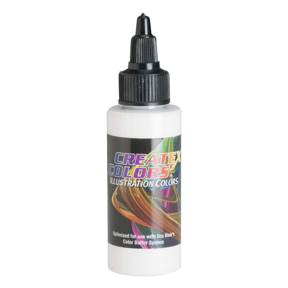 Createx 4 Ounce Illustration White Bottle