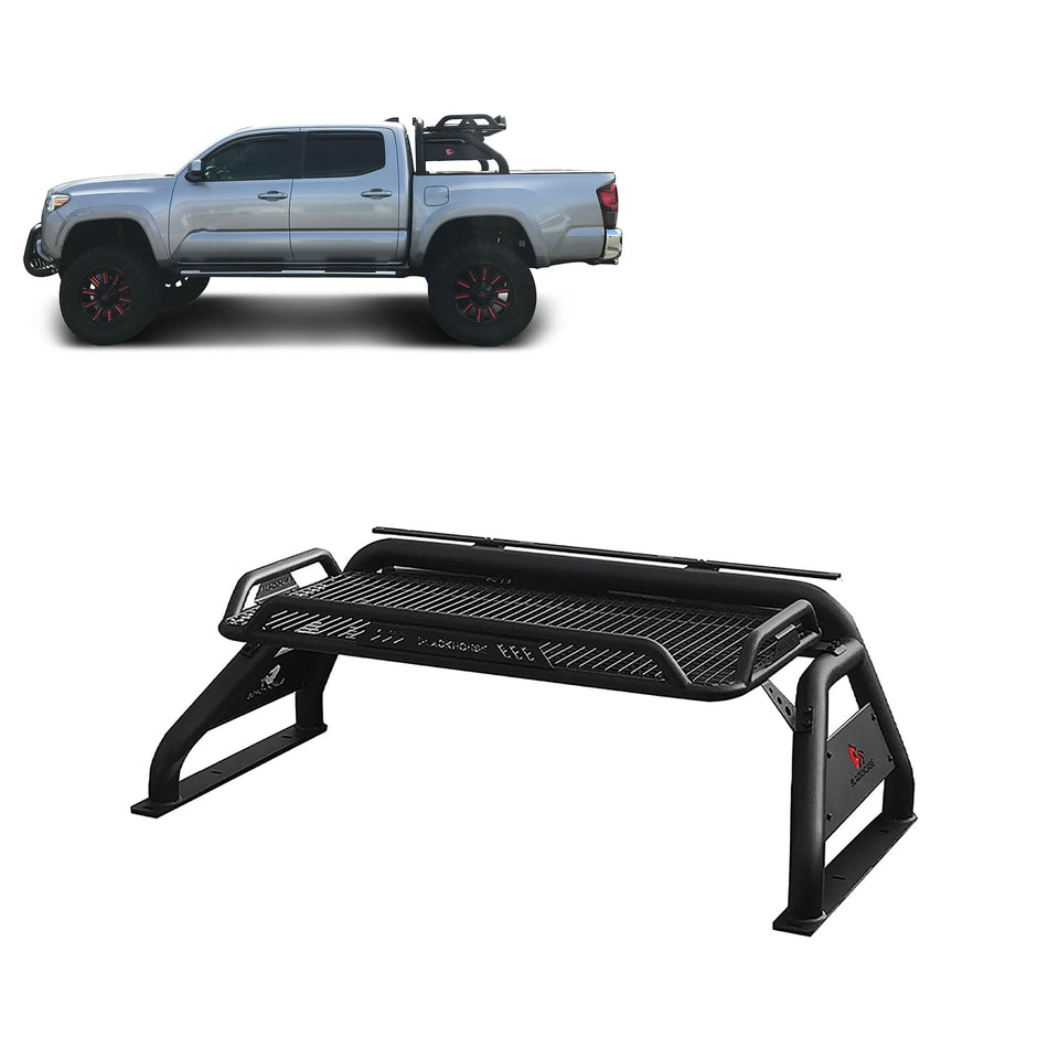 Black Horse Atlas Roll Bar Black Compatible with 2015-2023 Toyota Tacoma-ATRB-TOTAB
