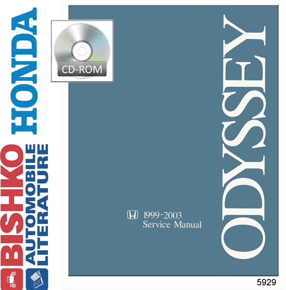 bishko automotive literature 1999 2000 2001 2002 2003 Honda Odyssey Shop Service Repair Manual CD Engine
