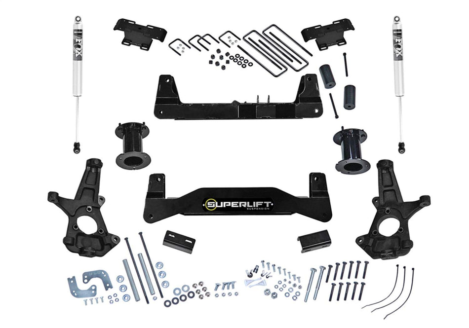 RealTruck SUPERLIFT SUSPENSION 6.5" Lift Kit | Complete Lift Kit with Strut Spacers & Rear Shadow Shocks | K181 | Fits 2014-2019 Chevrolet Silverado/GMC Sierra 1500 2WD w/ Alum. or Stamped Steel Arms