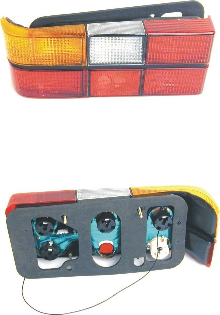 URO Parts 1372449 Tail Light Assembly, Left, w/Black Trim, For Sedans Only