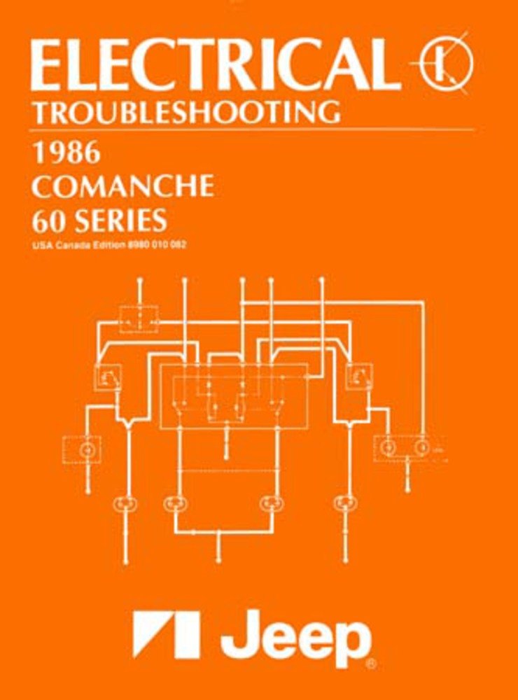 bishko automotive literature 1986 Jeep Comanche 60 Series Electrical Shop Service Repair Manual Book OEM