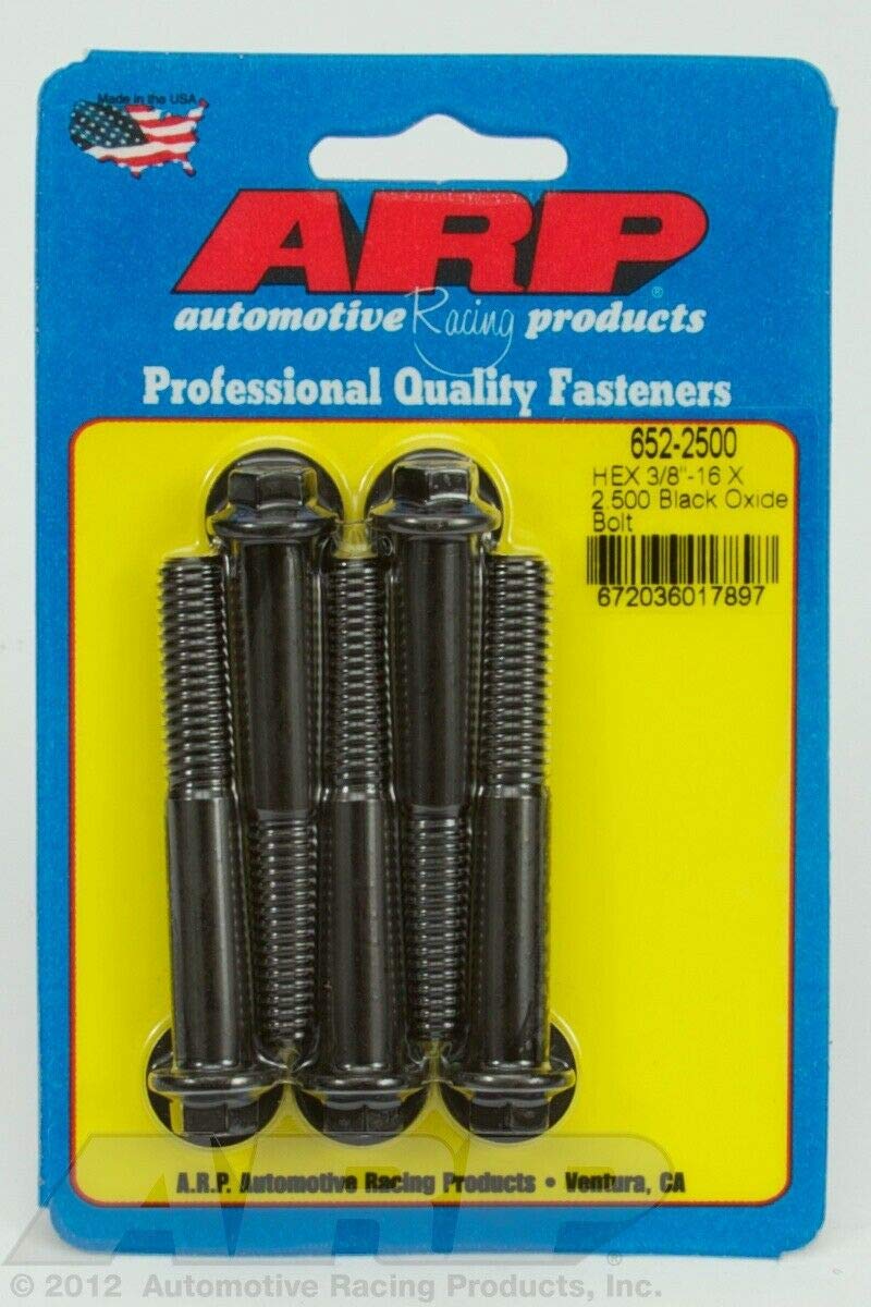 3/8-16 X 2.500 Hex Black Oxide Bolt