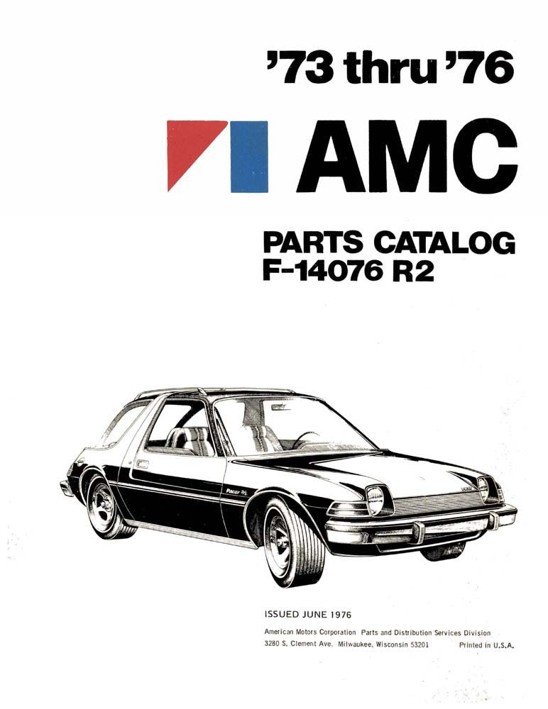 bishko automotive literature 1973 1974 1975 1976 AMC Parts Numbers Book List Guide Catalog Interchange