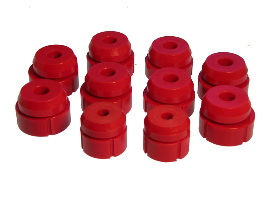 Prothane 6-107 Red Body and Cab Mount Bushing Kit - 20 Piece