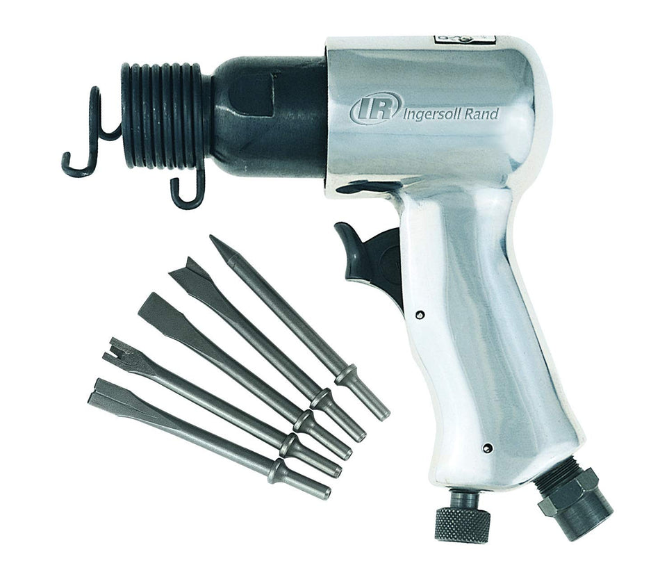 Ingersoll Rand 115K Air Hammer 5-Piece Chisel Set, 5000 BPM, 1-5/8 Stroke