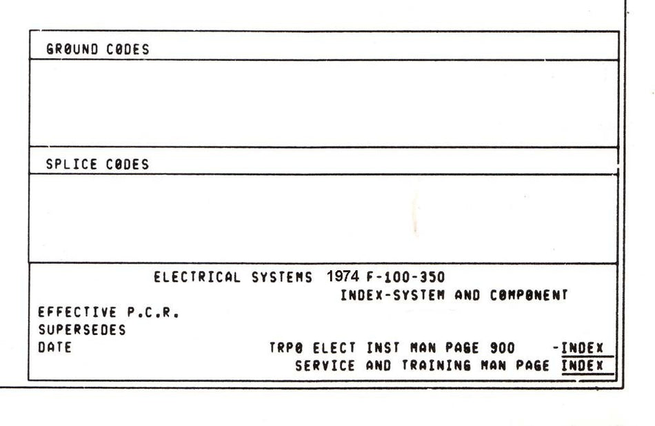 bishko automotive literature - Electrical Wiring Diagrams Schematic Manual for The 1974 Ford F-100 F-150 to F-350 Truck