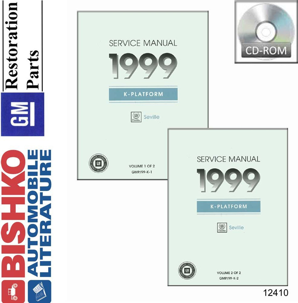 bishko automotive literature Shop Service Repair Manual CD for The 1999 Cadillac Seville