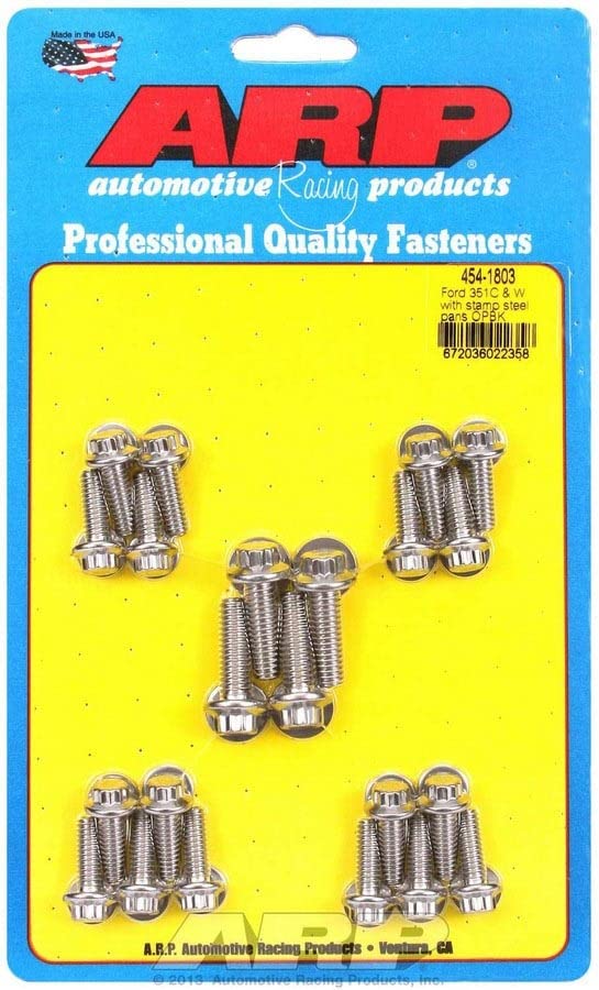 ARP (454-1803) Oil Pan Bolt Kit, Stainless Steel