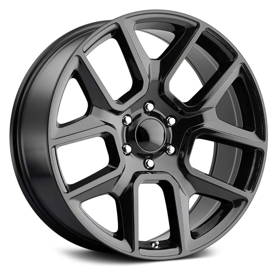 Voxx Replica RAM 1500 Custom Wheel - 22x9, 18 Offset, 5x139.7 Bolt Pattern, 77.8mm Hub - Gloss Black Rim