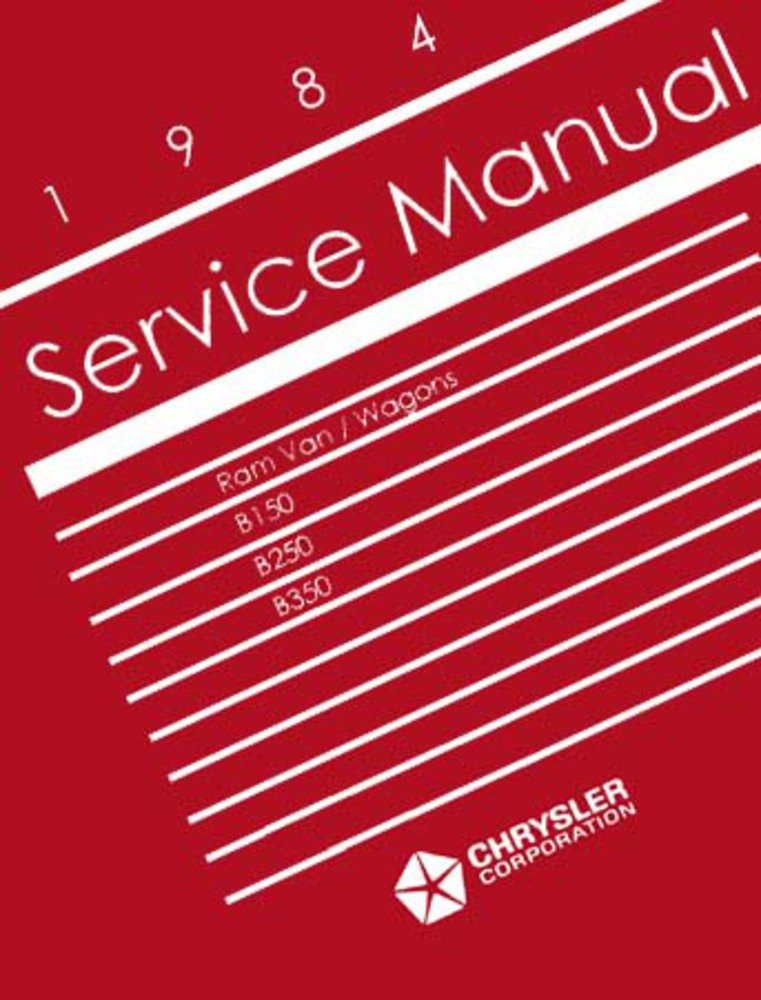 bishko automotive literature 1984 Dodge Van Shop Service Repair Manual Engine Drivetrain Book OEM