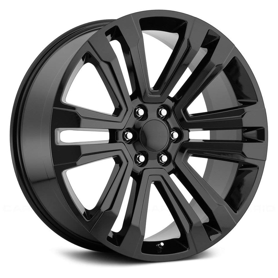 Voxx Replica Denali Custom Wheel - 22x9, 31 Offset, 6x139.7 Bolt Pattern, 78.3mm Hub - Gloss Black Rim