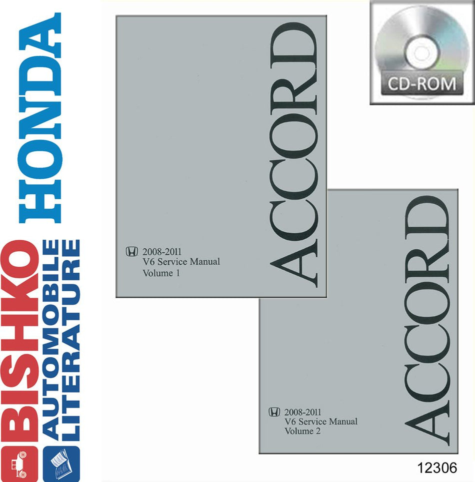 bishko automotive literature - Shop Service Repair Manual CD Engine OEM for The 2008 2009 2010 2011 Honda Accord V6