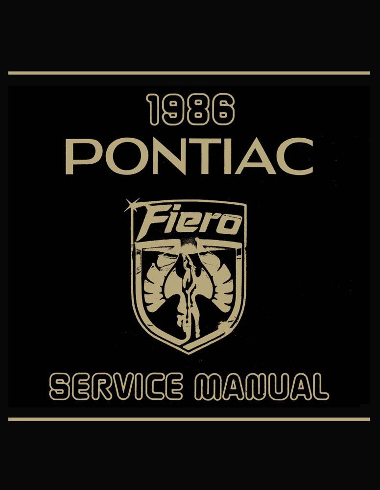 bishko automotive literature 1986 Pontiac Fiero Shop Service Repair Manual Book Engine Drivetrain Wiring OEM