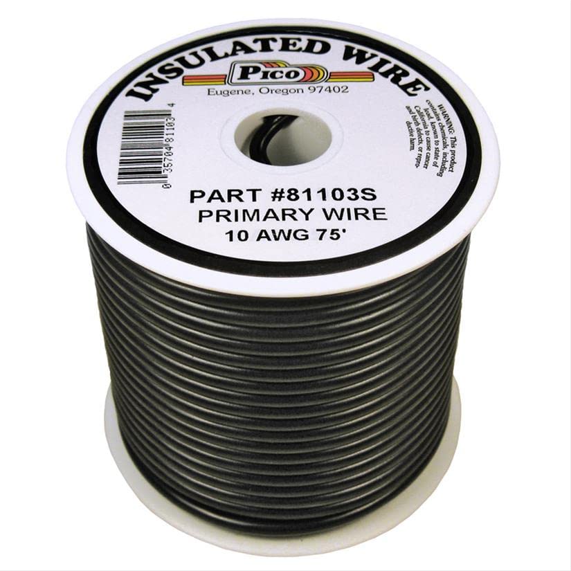 10 AWG Black Primary Wire